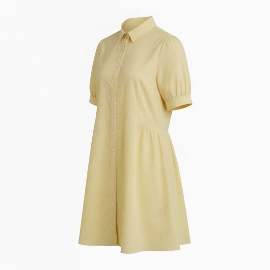 Collared Button Summer Spring Women's Dress