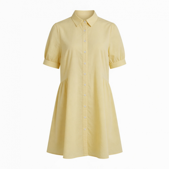 Collared Button Summer Spring Women's Dress