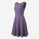 Boat Neck Sleeveless Fit Flare Loose Women's Dress
