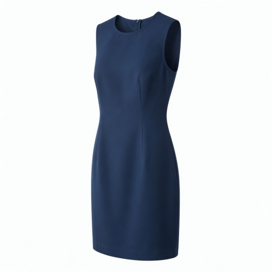 Crewneck Sleeveless Sheath Rayon Women's Mini Dress