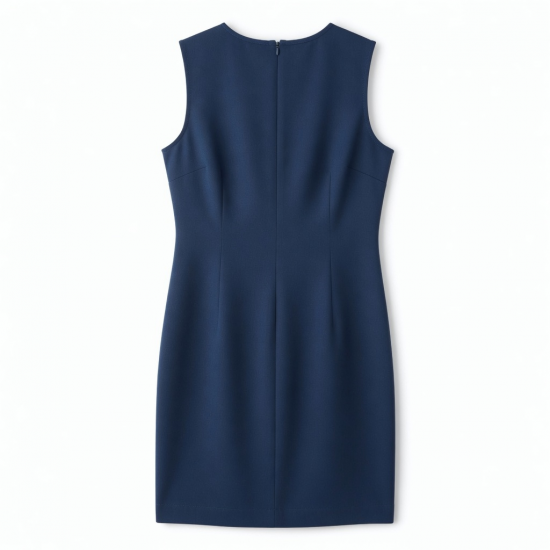 Crewneck Sleeveless Sheath Rayon Women's Mini Dress