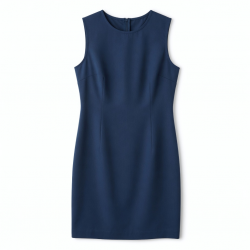 Crewneck Sleeveless Sheath Rayon Women's Mini Dress