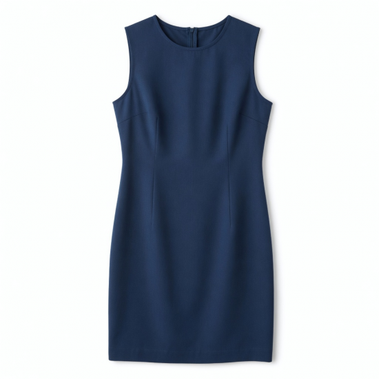 Crewneck Sleeveless Sheath Rayon Women's Mini Dress