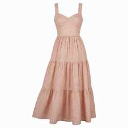 Sweetheart Sleeveless Tiered A-Line Women's Maxi Dress