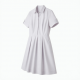 Collared Short Sleeve A-Line Women's Dress