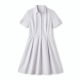 Collared Short Sleeve A-Line Women's Dress