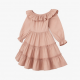 Off-Shoulder Puff Sleeve A-Line Ruffled Women's Dress