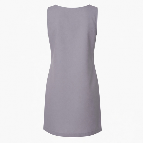 Sleeveless Sheath Loose Fit Polyester Women's Dress