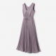 V-Neck Sleeveless Pleated A-Line Women's Maxi Dress