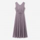 V-Neck Sleeveless Pleated A-Line Women's Maxi Dress