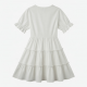 V-Neck Tiered A-Line Ruffled Women's Shirt Dress
